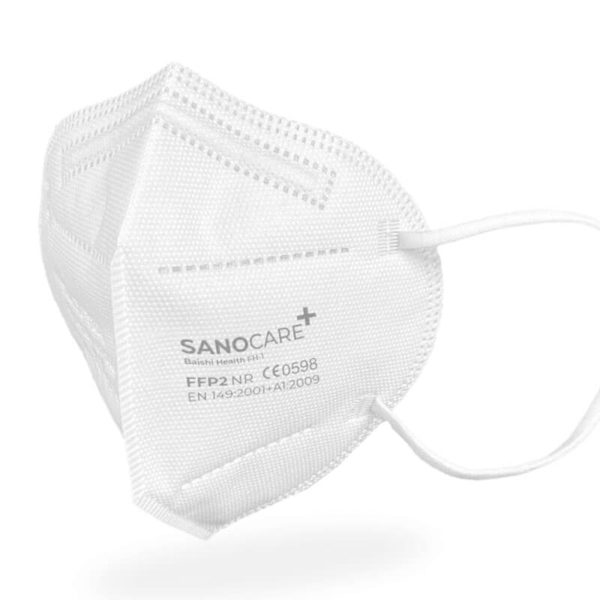 Sanocare FFP2 respirator mask in white