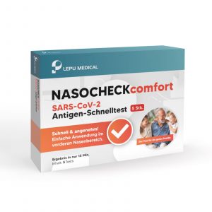Lepu Nasocheck Comfort Covid Test 5er Packung