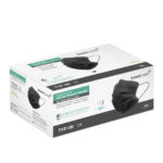Box of the Sanocare Plus mouth nose mask black