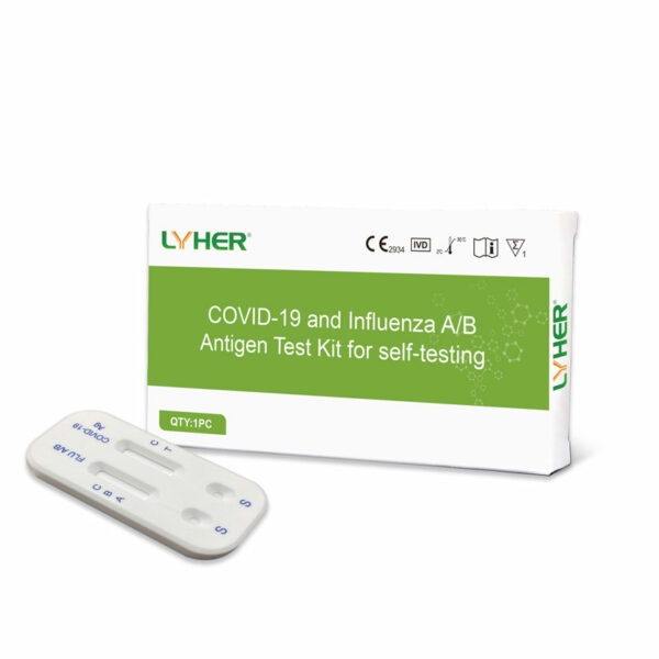 Lyher Kombitest LYHER COVID-19 und Influenza A/B Antigen-Testkit